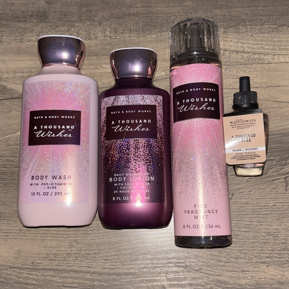 5-piece Bath & body works - tote bag & A thousand wishes set - Picture 2 of 4